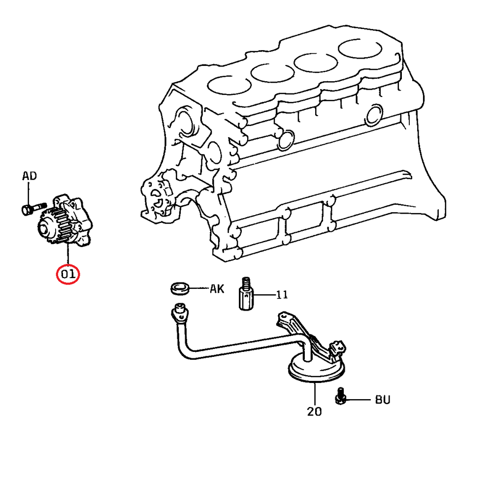 BOMBA ACEITE MOTOR 1DZ