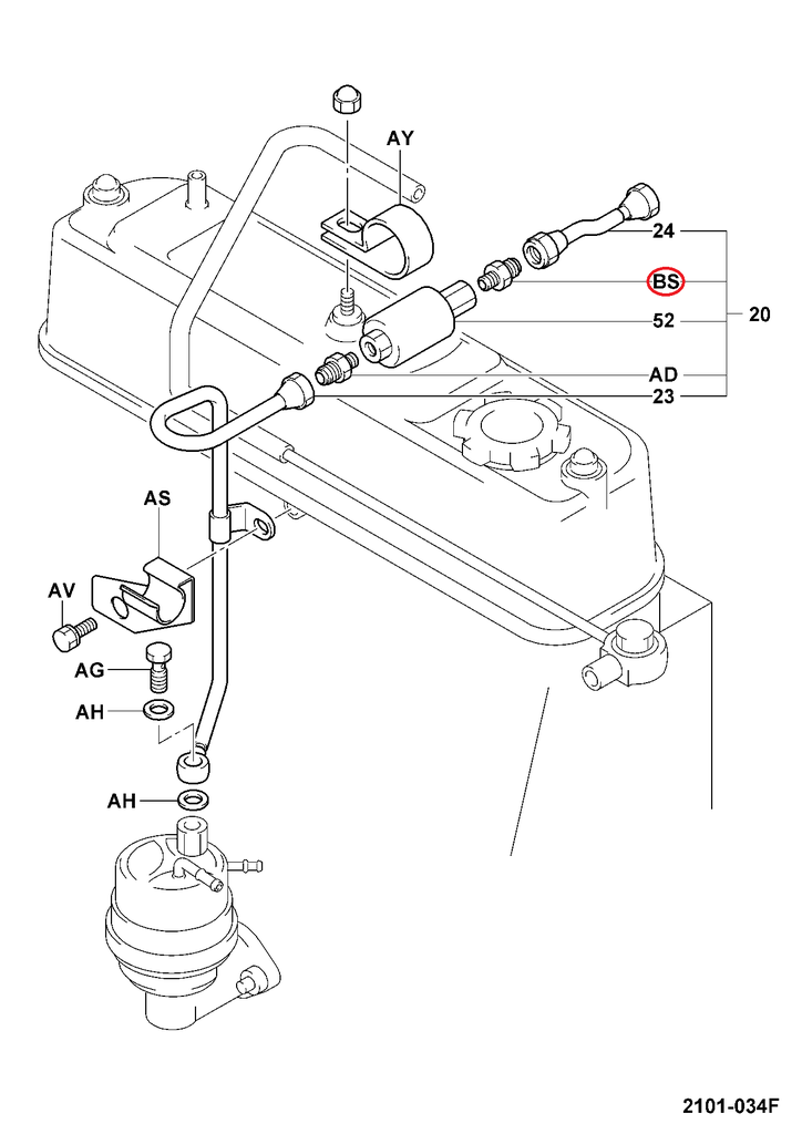 UNIÓN VÁLVULA SOLENOIDE GASOLINA