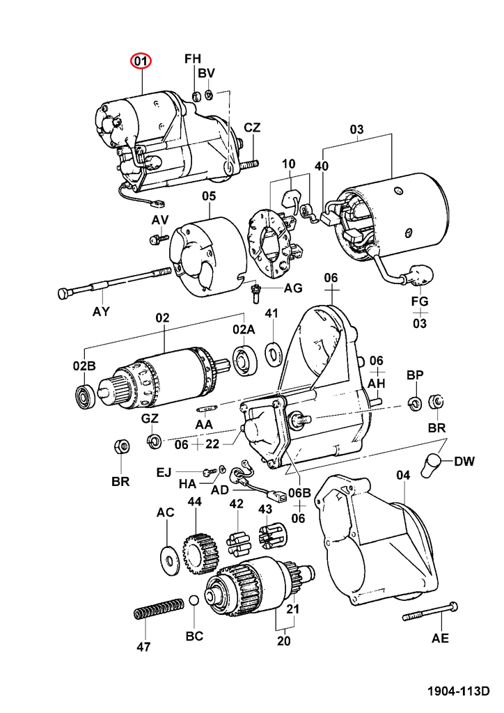 ARRANQUE 12V MOTOR